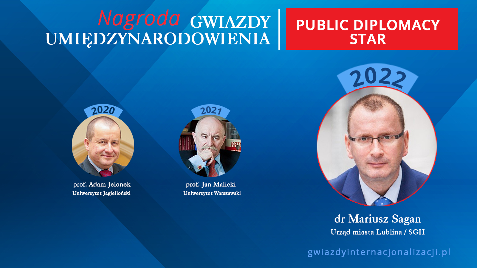 Gwiazda Dyplomacji / PUBLIC DIPLOMACY STAR 2022 - Mariusz Sagan